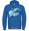 Men`s hoodie Dolphin leap royal фото