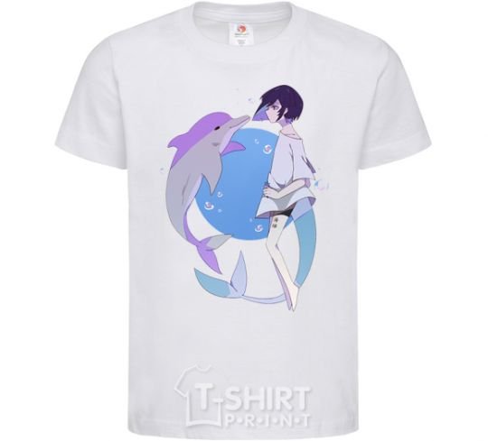 Kids T-shirt Anime dolphin White фото