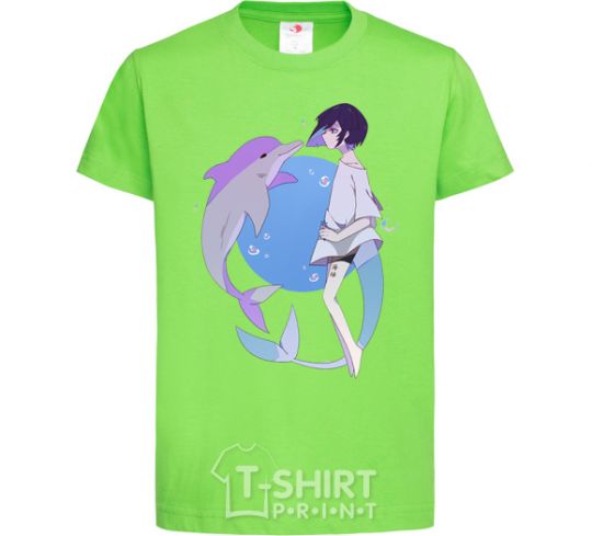 Kids T-shirt Anime dolphin orchid-green фото