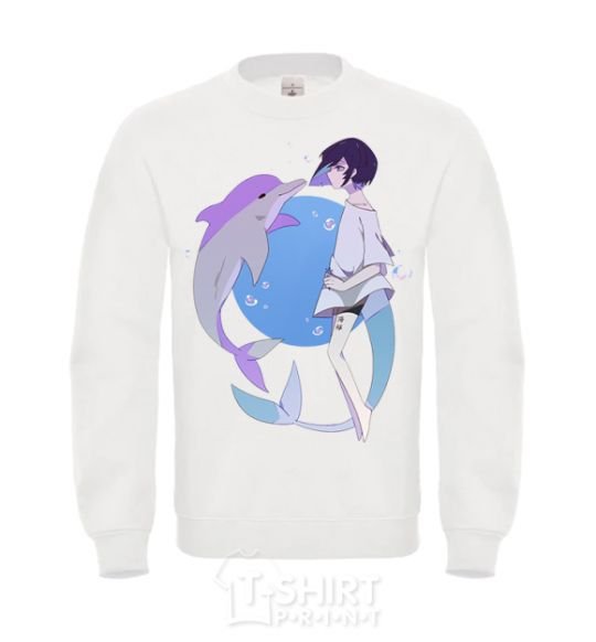 Sweatshirt Anime dolphin White фото