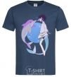 Men's T-Shirt Anime dolphin navy-blue фото