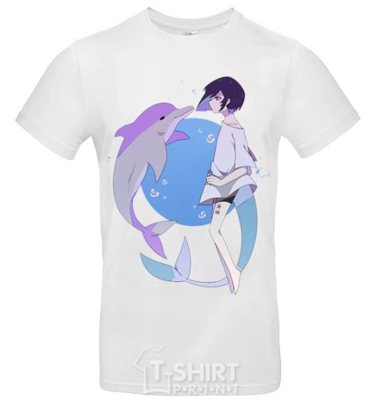 Men's T-Shirt Anime dolphin White фото