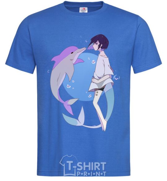 Men's T-Shirt Anime dolphin royal-blue фото