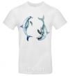 Men's T-Shirt Pastel dolphins White фото