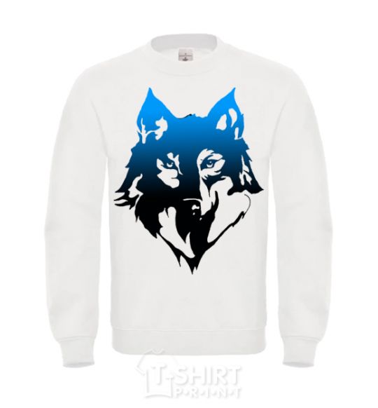 Sweatshirt Blue wolf White фото