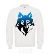 Sweatshirt Blue wolf White фото