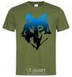 Men's T-Shirt Blue wolf millennial-khaki фото