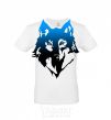 Men's T-Shirt Blue wolf White фото