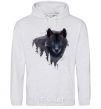 Men`s hoodie Wolf in the wood sport-grey фото