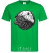 Men's T-Shirt Two wolves kelly-green фото