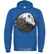 Men`s hoodie Two wolves royal фото