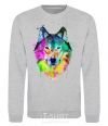 Sweatshirt Wolf splashes sport-grey фото