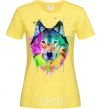 Женская футболка Wolf splashes Лимонный фото