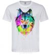 Men's T-Shirt Wolf splashes White фото