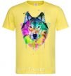 Men's T-Shirt Wolf splashes cornsilk фото