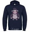 Men`s hoodie Good gorilla navy-blue фото