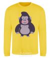 Sweatshirt Good gorilla yellow фото