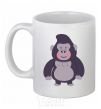 Ceramic mug Good gorilla White фото