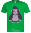 Мужская футболка Добрая горилла Зеленый фото