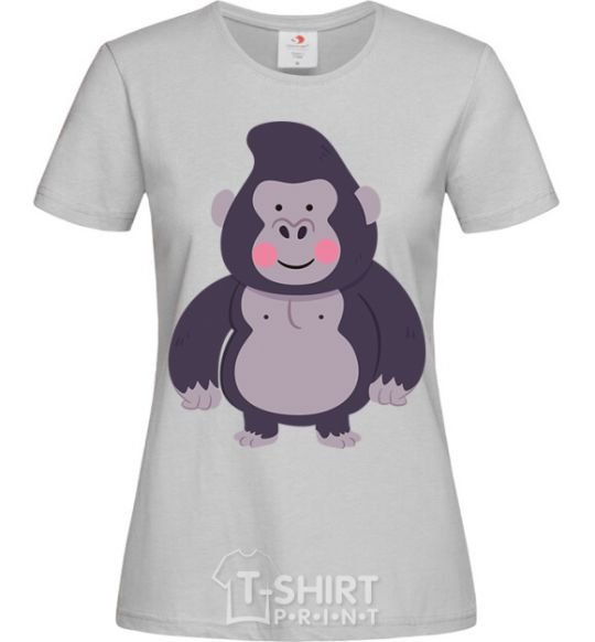 Women's T-shirt Good gorilla grey фото