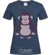 Women's T-shirt Good gorilla navy-blue фото