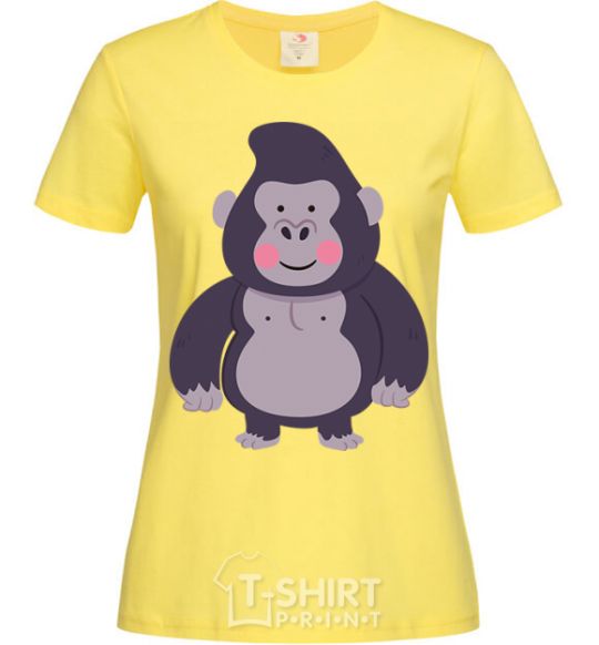 Women's T-shirt Good gorilla cornsilk фото