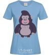 Women's T-shirt Good gorilla sky-blue фото