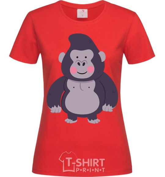 Women's T-shirt Good gorilla red фото