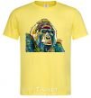 Men's T-Shirt A multi-colored gorilla cornsilk фото