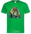 Men's T-Shirt A multi-colored gorilla kelly-green фото