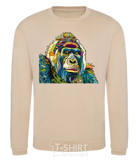 Sweatshirt A multi-colored gorilla sand фото