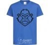 Kids T-shirt Angry gorilla royal-blue фото