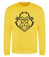 Sweatshirt Angry gorilla yellow фото