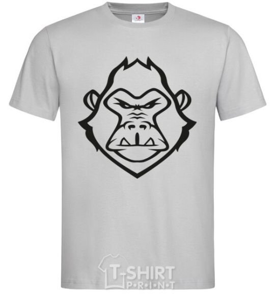 Мужская футболка Angry gorilla Серый фото