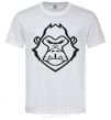 Мужская футболка Angry gorilla Белый фото