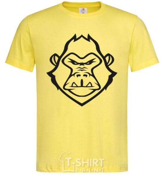 Мужская футболка Angry gorilla Лимонный фото