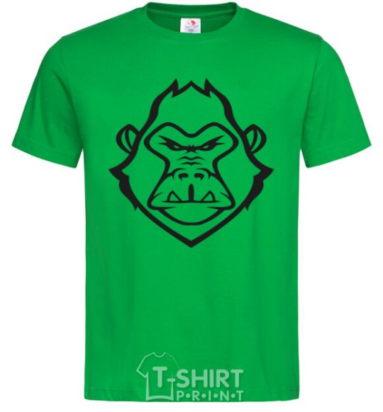 Мужская футболка Angry gorilla Зеленый фото