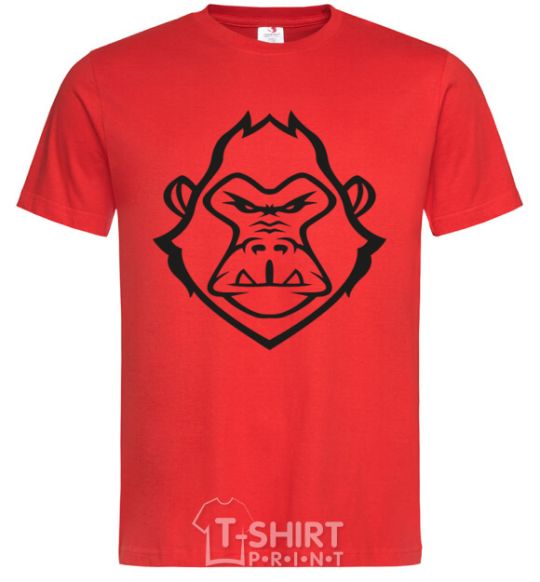 Мужская футболка Angry gorilla Красный фото