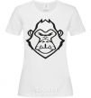 Женская футболка Angry gorilla Белый фото