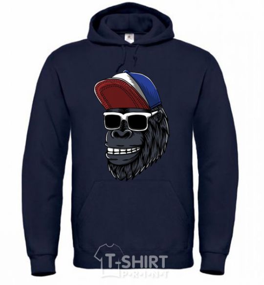 Men`s hoodie Swag gorilla navy-blue фото