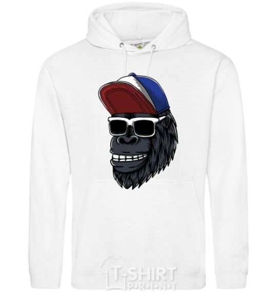 Men`s hoodie Swag gorilla White фото
