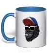 Mug with a colored handle Swag gorilla royal-blue фото