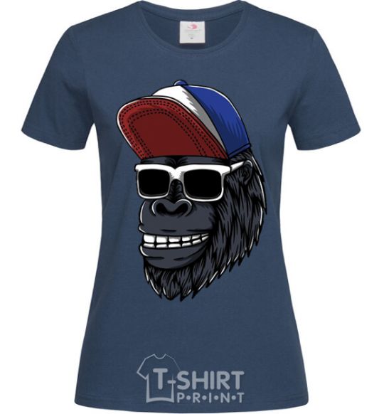 Женская футболка Swag gorilla Темно-синий фото