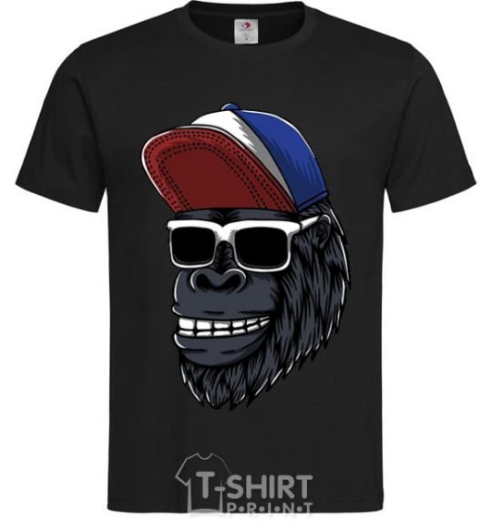 Мужская футболка Swag gorilla Черный фото
