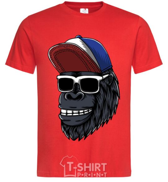 Мужская футболка Swag gorilla Красный фото