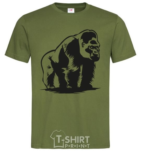 Men's T-Shirt The gorilla is sitting millennial-khaki фото