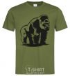 Men's T-Shirt The gorilla is sitting millennial-khaki фото