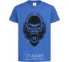 Kids T-shirt Angry gorilla V.1 royal-blue фото