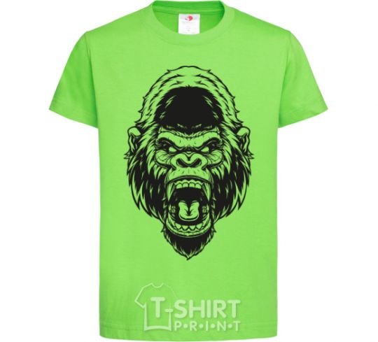 Kids T-shirt Angry gorilla V.1 orchid-green фото