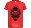 Kids T-shirt Angry gorilla V.1 red фото